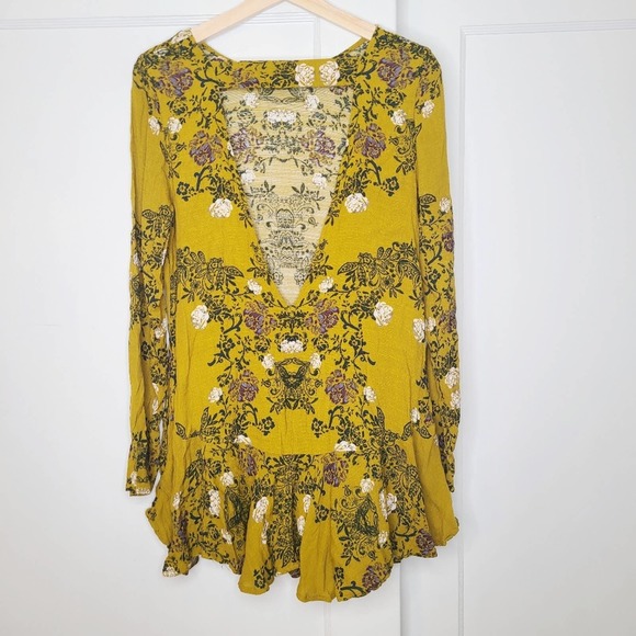 Free People Smooth Talker Floral Print Tunic Dress - Picture 4 of 6